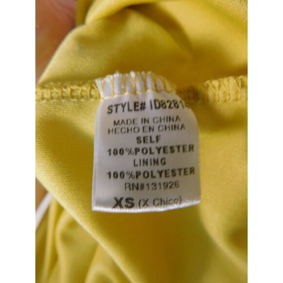 DM Fashion Yellow Lace Maxi Dress XS Women Boho - Picture 13 of 13